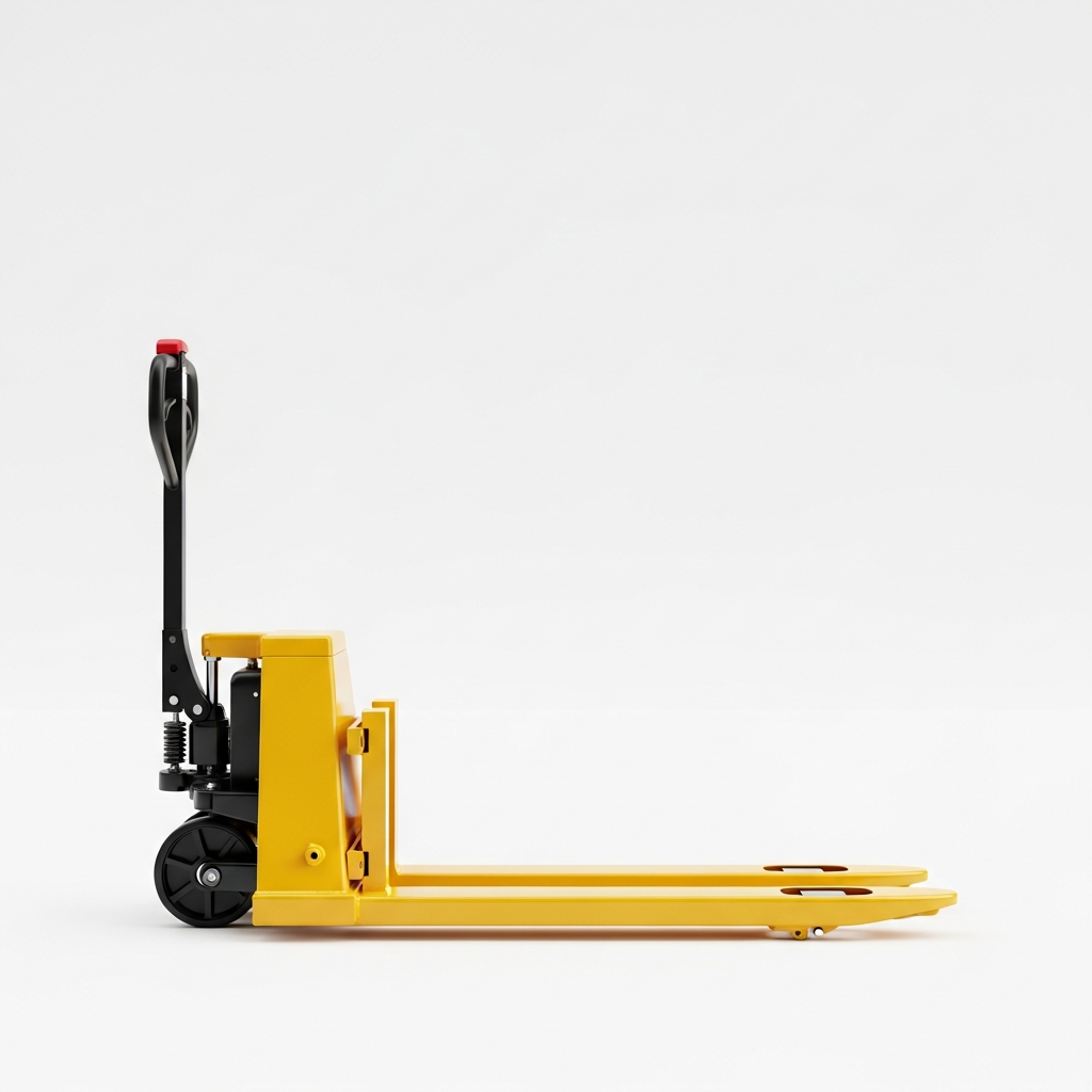 Jesterlift JL-EPT walkie electric pallet truck — side profile showing fork length and drive unit