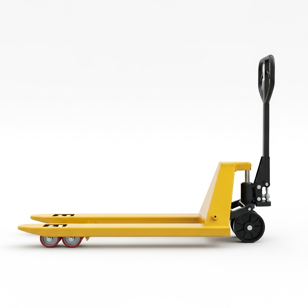 Jesterlift JL-HPT hand pallet truck — side profile showing fork length