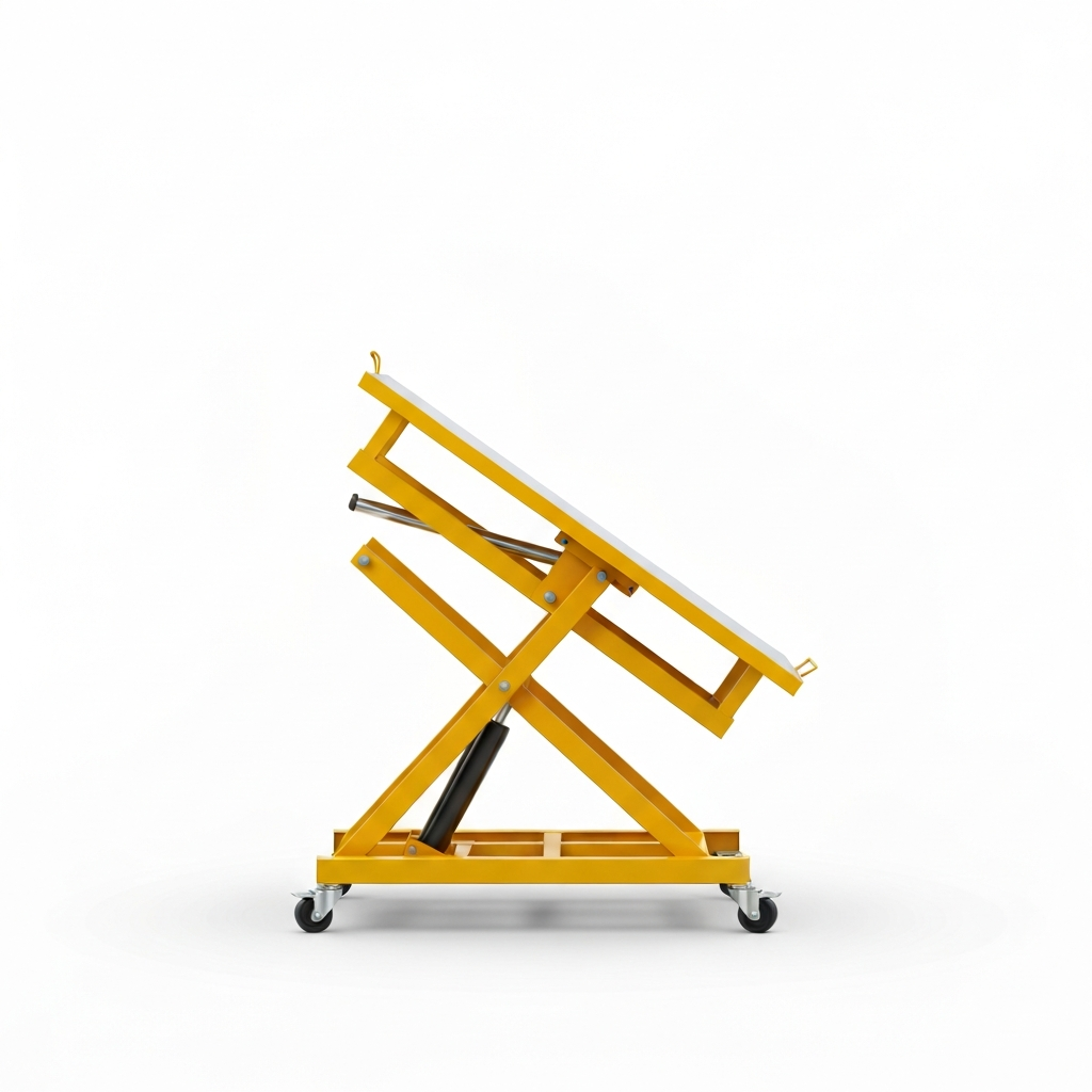 Jesterlift JL-TLT lift and tilt table — side profile at mid-height